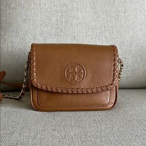 Tory Burch Tan Leather Crossbody Bag